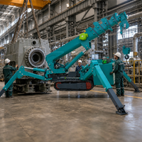 Grue araignée compacte de 5 tonnes, grue télescopique sur chenilles pour opérations de levage dans les espaces étroits, CE