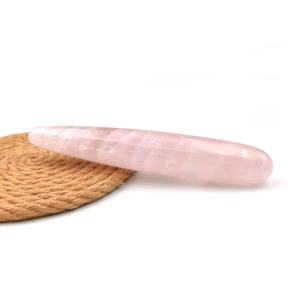 Top Quality Polido Natural varinha 180x30 rosa quartzo cristal Massagem Vara - Product Image 1