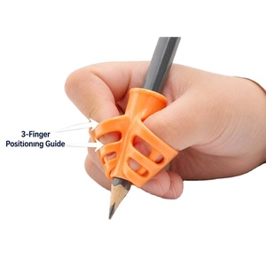 Portapenne in Gomma EPDM a Doppio Dito per Studenti delle Scuole Elementari, Correttore di Postura per la Scrittura dei Bambini, Personalizzabile - Product Image 1