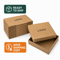 Boîte d'emballage en kraft écologique avec logo personnalisé, vente en gros, biodégradable, certifiée, recyclable, prix d'usine