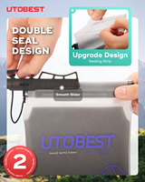 UTOBEST Poche à eau isotherme 3L anti-fuite en TPU avec valve de morsure en silicone et système de verrouillage Push-Pull pour sac à dos de randonnée – Design tendance
