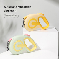 Laisse de chien rétractable automatique de 3 m, avec anneau en C solide, pour la promenade des chiens de petite/moyenne/grande taille, modèle ABS, fournie directement par l'usine