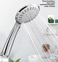 Pommeau de douche portable haute pression avec 3 modes finition ABS accessoire de douche à main pour salle de douche