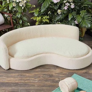 Housse de canapé-lit moderne de luxe imperméable pour animaux de compagnie avec bois massif et velours pour salon et usage extérieur pour chats et chiens - Product Image 2