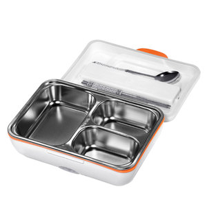 Boîte à Lunch électrique portable, boîtier en acier inoxydable, usage personnel, pour l'école et le bureau - Product Image 2