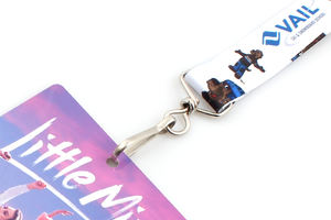 Lanière en polyester avec logo personnalisé avec impression offset de cartes en PVC - Product Image 5