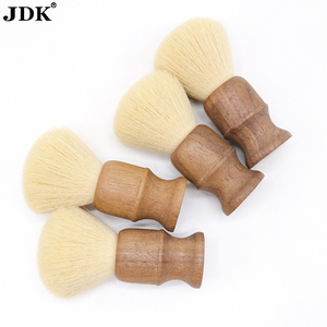Smajdkk-brosse de rasage en bois <span class=keywords><strong>naturel</strong></span> <span class=keywords><strong>synthétique</strong></span>, accessoire manche en noyer, nœud en cheveux, barbe pour hommes - Product Image 6
