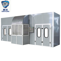 Cabine de peinture à chauffage rapide à haute température, écologique, brûleur diesel Riello, cuisson à 80°C, 18 kW, qualité industrielle, automobile