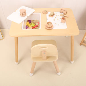 <span class=keywords><strong>Table</strong></span> à sable et à eau <span class=keywords><strong>Montessori</strong></span> en bois pour enfants <span class=keywords><strong>Table</strong></span> de jeu sensorielle avec 2 bacs de rangement pour <span class=keywords><strong>table</strong></span> et <span class=keywords><strong>chaise</strong></span> de fête pour enfants - Product Image 2