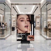 Écran d'affichage LED pliable à trois volets, double face, pour publicité intérieure, panneau GOB P1.86 P2.5