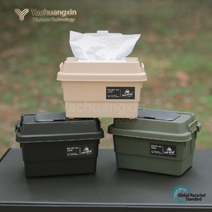 Outdoor Camping Storage <b>Box</b> PP Plastic Container With Lid And Handle For Organizing <b>Gear</b> All Seasons Use - Product Image 2