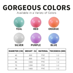 Wavar chuyên nghiệp cấp chống Burst cân bằng bóng cho yoga, sinh nở, ổn định, tập thể dục cốt lõi, thể dục - Product Image 3