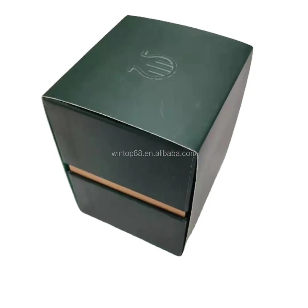 Logo Embossed Custom Candle Jar Packaging Storage Gift Box with Paper Sleeve