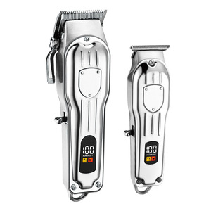 Nueva cortadora de pelo eléctrica transfronteriza con cuerpo totalmente metálico, pantalla digital LCD, motor potente, calidad profesional. - Product Image 1