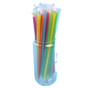 Pailles à boba extra larges et transparentes pour thé aux bulles, pailles à boire en plastique épais, grand diamètre, options de longueur assorties, approvisionnement en vrac - Product Image 1