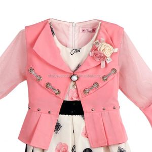 Vestido de Verano para Niñas Musulmanas Elasali, Nuevo Modelo OEM, Elegante, con Mangas Abullonadas, Chaleco con Flores, Ropa para Niñas de 10 Años, Alta Calidad - Product Image 4