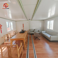 Moducube Maison Conteneur Extensible Mini 20 pieds, Boutique Portable, Tiny House Pliable Préfabriquée