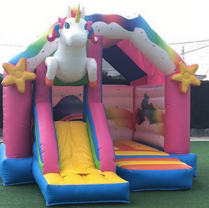 Hot-selling Inflatable Castle Unicorn-shaped <strong>Slide</strong> <strong>Trampoline</strong> Combination Bouncing House Children's Inflatable <strong>Trampoline</strong> - Product Image 6