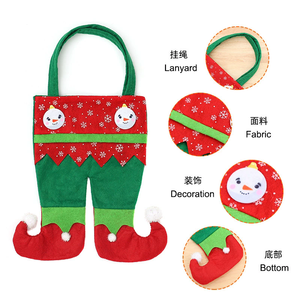 YQ-504 Bottes d'<span class=keywords><strong>elfe</strong></span> de Noël, sacs à main, chaussettes pour les décorations de fête de Noël - Product Image 2