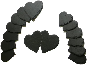 <span class=keywords><strong>Aimant</strong></span> de réfrigérateur personnalisé en <span class=keywords><strong>ardoise</strong></span>, forme cœur, carré ou rond, gravé au laser pour cadeaux de la Saint-Valentin - Product Image 3
