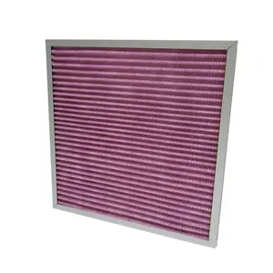 Sistema de ventilación Fibra sintética Pre Panel Filtro de casete de aluminio
