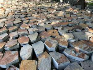 Đá Tự Nhiên Cao Cấp Giá Rẻ Đá Gỉ Trang Trí Ngoài Trời Gạch Lát Lát Sàn Cắt Điên - Product Image 4