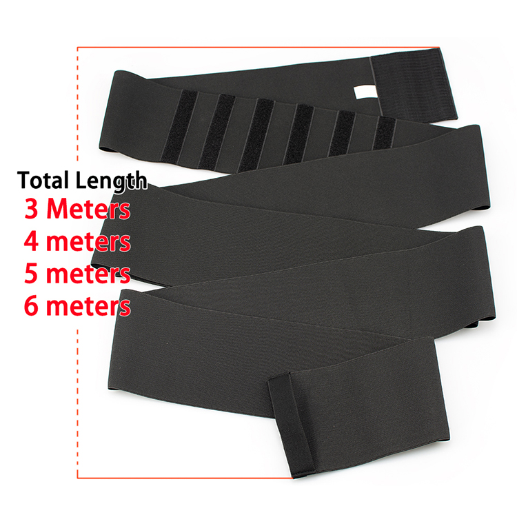 New Hot 12.5cm Width Latex 4 5 6 Meter Long High Slimming Tummy Belly Stomach Wrap Trimmer Belt Girdle Waist Trainer