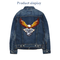 Patchs brodés géants Aigle de 13 pouces à coudre pour le dos de veste, gilet, club de motards, vêtements MC, décoration appliquée