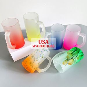 Mug de sublimation 16 oz 500 ml, mug de voyage pailleté arc-en-ciel, tasse à dégradé de couleur ombrée pour cadeaux personnalisés - Product Image 2