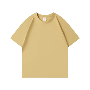 เสื้อยืดคอกลมแขนสั้นผู้ชายสำหรับฤดูร้อน ยูนิเซ็กซ์ ผ้าฝ้าย 100% ทรงหลวม สไตล์ลำลอง เสื้อยืดเปล่า - Product Image 1