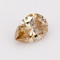 Bagues en moissanite de laboratoire certifiées CAL, en forme de poire ou de goutte, couleur saphir bleu/rouge grenat/bleu champagne