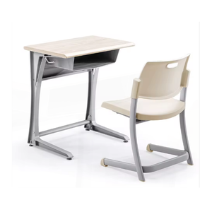 Conjunto de Silla y Escritorio de Madera y Plástico Moderno para Oficina en Casa y Taller Escolar, para Uso en Aulas de Niños de Primaria - Product Image 2