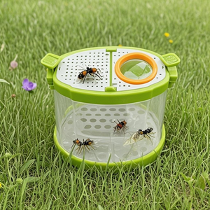 Jouets éducatifs de plein air pour enfants loupe insecte attrapant la boîte d'observation transparente pour élever le ver à soie - Product Image 3