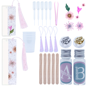 <span class=keywords><strong>Kit</strong></span> de résine époxy TIMESRUI, <span class=keywords><strong>kit</strong></span> de fabrication de marque-pages en résine, <span class=keywords><strong>kit</strong></span> de résine et moule complet avec pompon pour débutants, marque-pages DIY - Product Image 1