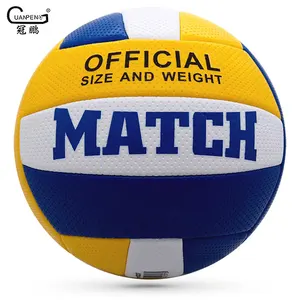 2024 New Style Popular Design Good Quality Soft PVC Foam Leather Official Size 5 Custom Logo Printed Machine Stitched Volleyball