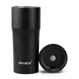 Gelas Kopi Vakum Dinding Ganda <span class=keywords><strong>16Oz</strong></span>, <span class=keywords><strong>Tumbler</strong></span> Perjalanan Baja Tahan Karat Kustom Panas dengan Tutup