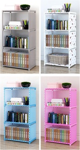 Estantería <span class=keywords><strong>plegable</strong></span> de <span class=keywords><strong>tela</strong></span>, armario de libros portátil, caja de almacenamiento de libros - Product Image 5