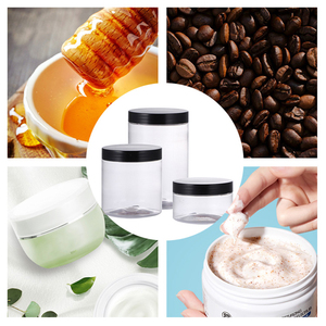 Tùy chỉnh cấp thực phẩm Rỗng Mỹ phẩm cơ thể chà mặt kem container Pet rõ ràng 30ml 100ml 4oz 8oz 500ml nhựa <span class=keywords><strong>Jar</strong></span> với nắp - Product Image 6