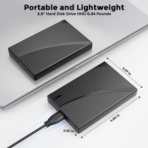Ổ Đĩa cứng <span class=keywords><strong>320GB</strong></span> USB 3.0 SSD di động bên ngoài ổ cứng mở rộng cho 2.5 inch HDD Đen máy tính để bàn - Product Image 2