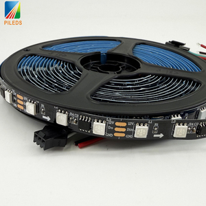 Haute luminosité 5m 10m pas de chute de tension 12V adressable WS2811 60led Programmable RGBIC Pixel <span class=keywords><strong>LED</strong></span> bande lumineuse PILEDS - Product Image 5