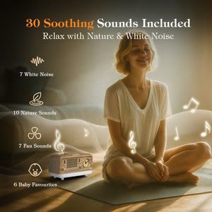 HiFiD 30 Macchina del Rumore Bianco con Caricatore Wireless, Suoni Rilassanti, <span class=keywords><strong>Sveglia</strong></span> con Funzione Snooze e Altoparlante BT - Product Image 5