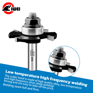 Công nghiệp cấp 4-Flute t-slot <span class=keywords><strong>Router</strong></span> <span class=keywords><strong>bits</strong></span> với bóng mang hướng dẫn Carbide Tipped cho độ chính xác rãnh phay Cutter loạt - Product Image 3