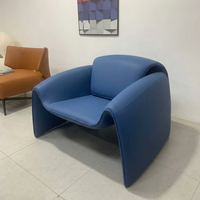 Fauteuil Crabe Moderne Italien en Cuir PU Créatif pour Extérieur, Chaise d'Appoint de Loisirs pour Maison, Hôtel, Appartement, Mobilier d'Intérieur, Support OEM