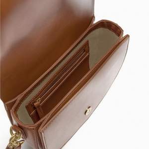 Bolso bandolera cruzado de cuero para mujer de diseñador de moda pequeño negro y marrón para mujer - Product Image 6