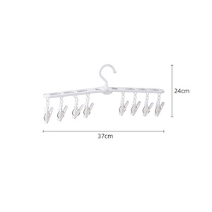 Colgadores de Ropa Creativos de Múltiples Niveles con Pinzas, Tendedero Plegable de Plástico para Toallas y Ropa - Product Image 3