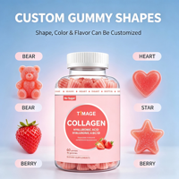 Collagène en Gummies Direct Usine Vitamines Biotine Vitamine C Cheveux Peau Ongles Beauté Pectine Non-OGM OEM