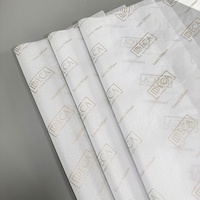 Papier de soie imprimé personnalisé 17g pour emballage de vêtements, rembourrage de chaussures, feuilles de papier de soie pour boîtes cadeaux, papier de soie pour emballage