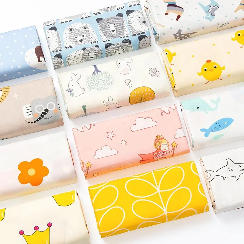 Ready出荷する40*40 133*72 100% Cotton Twill Cartoon Print FabricためChildren着用