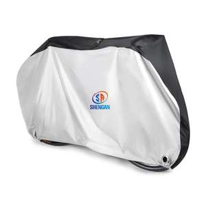 Housse de <span class=keywords><strong>protection</strong></span> contre la <span class=keywords><strong>pluie</strong></span> pour vélo, tissu 190T imperméable, <span class=keywords><strong>anti</strong></span>-poussière, <span class=keywords><strong>protection</strong></span> UV pour VTT avec trous de verrouillage, sac de rangement - Product Image 1