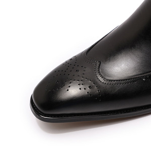 Mocassins pour hommes en cuir brun de haute qualité, fabriqués au Royaume-Uni, style rétro, cuir lavé, Goodyear Welted, lacets, brogues imperméables - Product Image 5